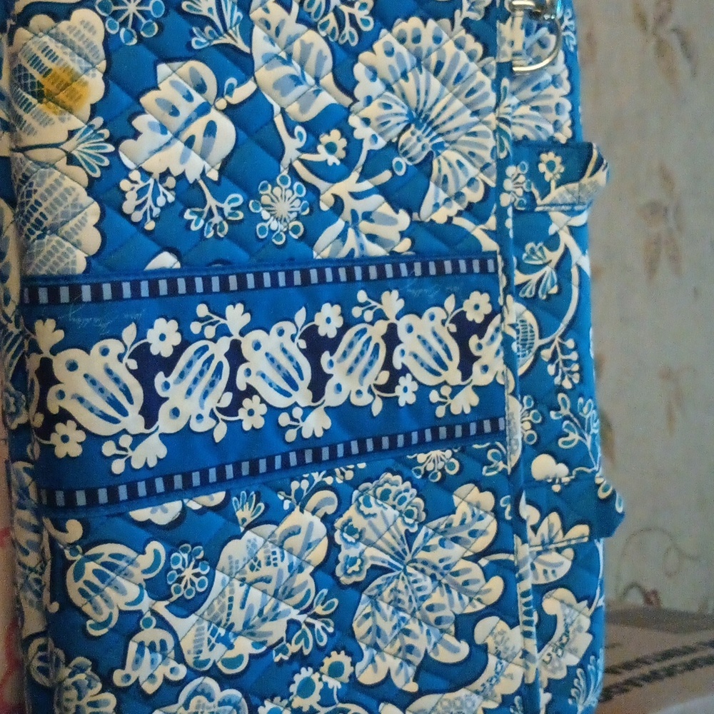 Blue vera Bradley laptop bag